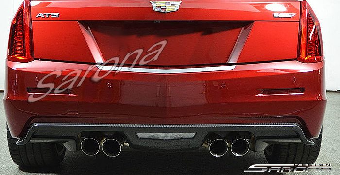 Custom Cadillac ATS  Coupe Rear Lip/Diffuser (2014 - 2018) - $980.00 (Part #CD-003-RA)